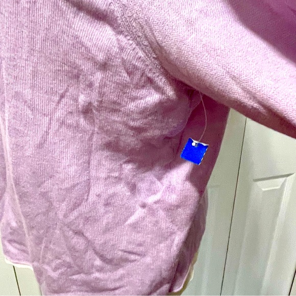 Eileen Fisher Lavender Long Sleeve Women's Gauzy light Weight Sweater - Picture 5 of 11